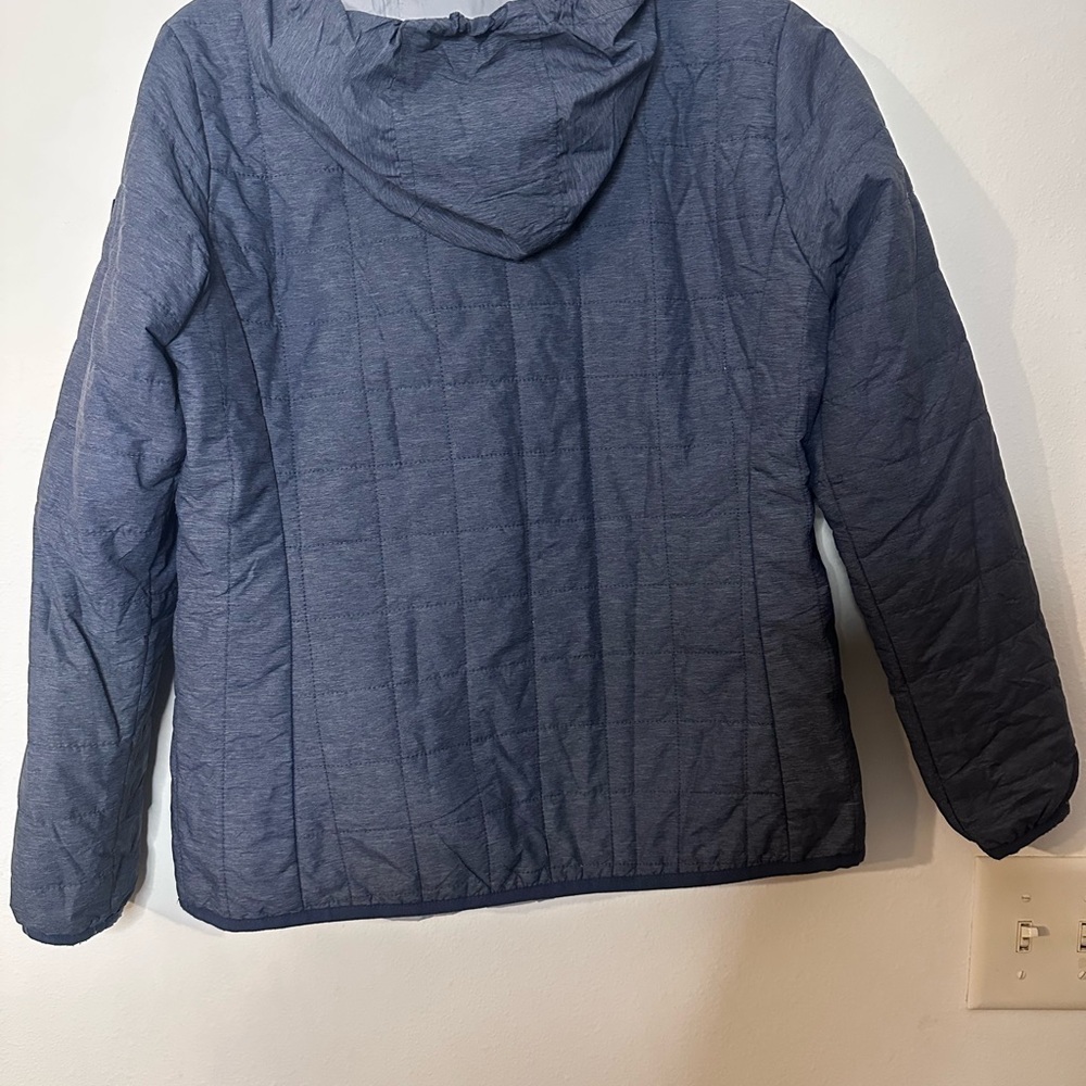 Gray Quilted Hooded Jacket - Picture 5 of 5